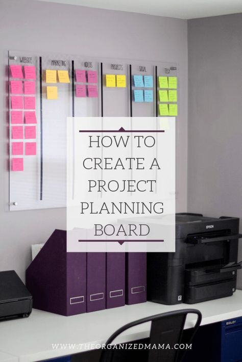 Office Organization At Work, Professional Organizers, Planning Board, Project Plan, How To Think, Project Planning, Project Organization, Project Management Tools, Home Management