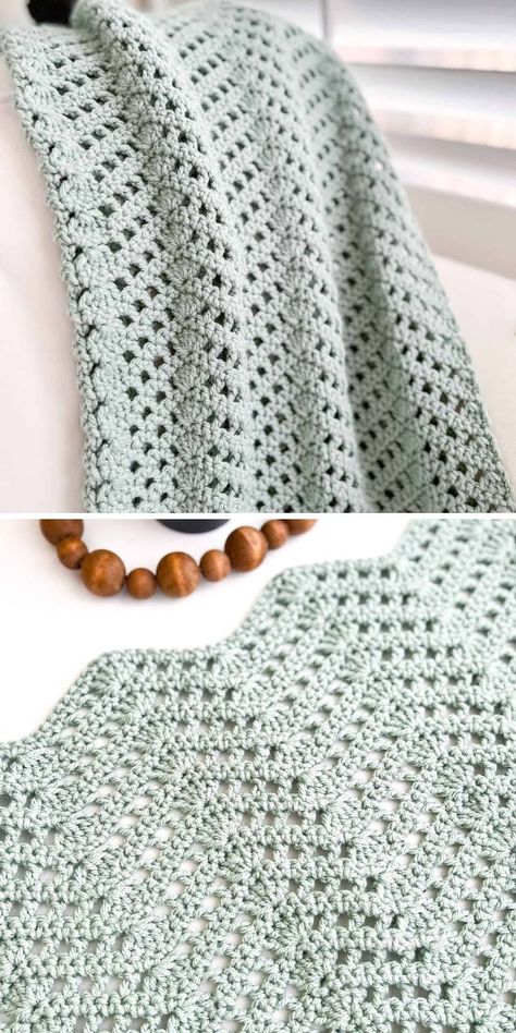 Lightweight Crochet Throw Pattern Free, Single Colour Crochet Blanket Free Pattern, Heirloom Blanket Crochet, Sage Baby Blanket Crochet, Crochet Heirloom Blanket Pattern Free, Crochet Heirloom Blanket, Gender Neutral Crochet Baby Blanket Free Pattern, Crochet Lightweight Blanket, Lightweight Crochet Baby Blanket