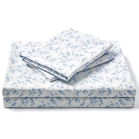 PRICES MAY VARY. What You Get - Our full sheet set includes 2 pillowcases (20" x 30"), 1 flat sheet (80" x 96"), and 1 fitted sheet (54'' x 75") with full elastic and a deep pocket that snugly fits mattresses up to 16'' without slipping off while you sleep. Unparalleled Hotel Quality - Indulge in the indulgence of premium hotel luxury with our sheet set. Crafted from double-brushed fabric, it boasts an incredible softness, silky texture, and a cool feel to the touch, replicating the opulence of hotel-quality bedding. Its durable construction guarantees long-lasting comfort and countless nights of restful sleep. Blooms for Gifts - Explore our delightful collection of floral bed sheets, showcasing a variety of exquisite designs. Each floral pattern is thoughtfully named and boasts intricate Blue Floral Sheets, Floral Bed Sheets, Floral Sheets, Twin Xl Sheets, King Size Sheets, King Sheets, Hotel Luxury, Queen Sheets, Twin Sheets