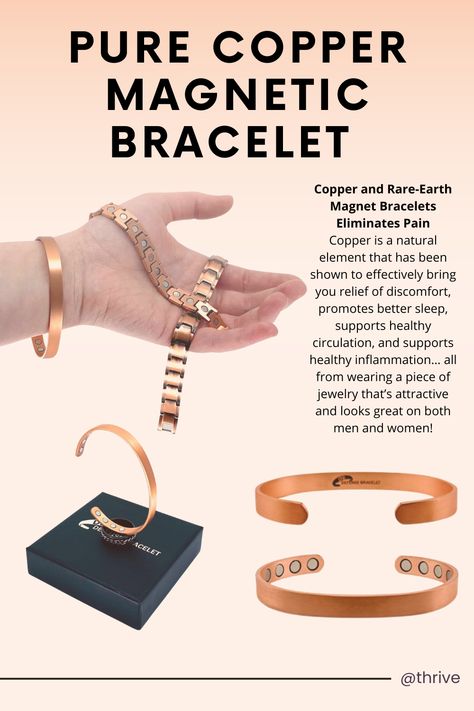 "Pure Copper Magnetic Bracelet with embedded magnets for pain relief and wellness." Benefits Of Copper Jewelry, Copper Health Benefits, Copper Benefits Health, Copper Bracelet Benefits Health, Copper Bracelet Benefits, Spiritual Copper Jewelry For Meditation, Spiritual Copper Cuff Bracelet For Gift, Copper Benefits, Diet Supplements