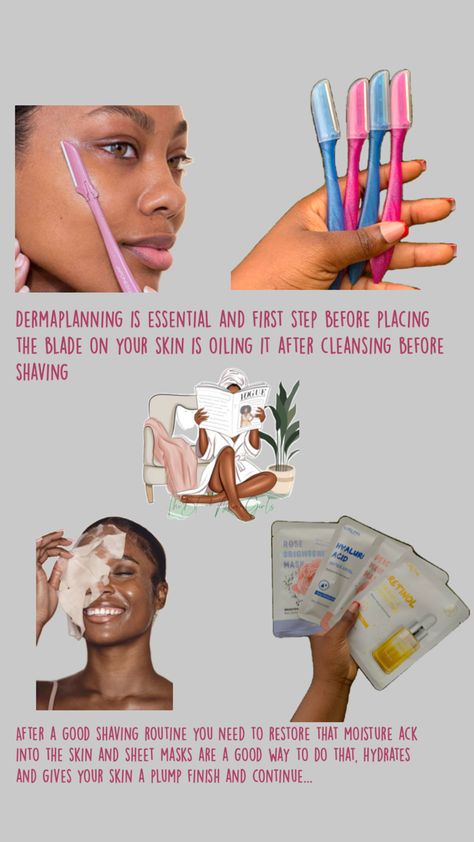 Black girl routine episode 3 Dermaplaning Before And After, Dermaplaning Benefits, Masks Photography, Masks Aesthetic, Masks For Oily Skin, Dermaplaning At Home, Masks For Acne, Face Mask Sheet, Aloe Vera For Skin