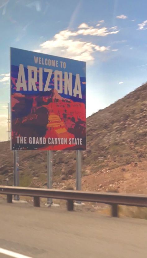 arizona 🏔 Grande Canyon, Arizona Sign, Arizona Aesthetic, Grand Canyon University, Arizona Living, Grand Canyon Arizona, Arizona Road Trip, Living In Arizona, Vision Board Photos