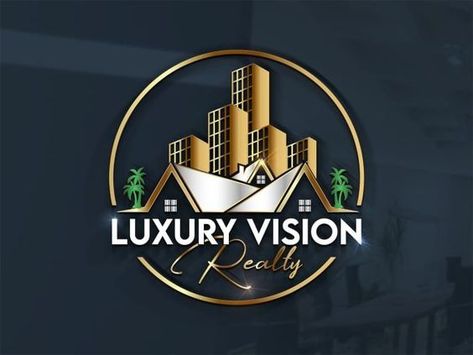 3d logo for your business #3dlogo #3d #logodesign #logo #graphicdesign #fiverrlogo Luxury Real Estate Logo, Online Logo Creator, Construction Logo Design, Handmade Logo, Real Estate Sign Design, Startup Logo, Real Estate Business Cards, Real Estate Logo Design, Visiting Card Design