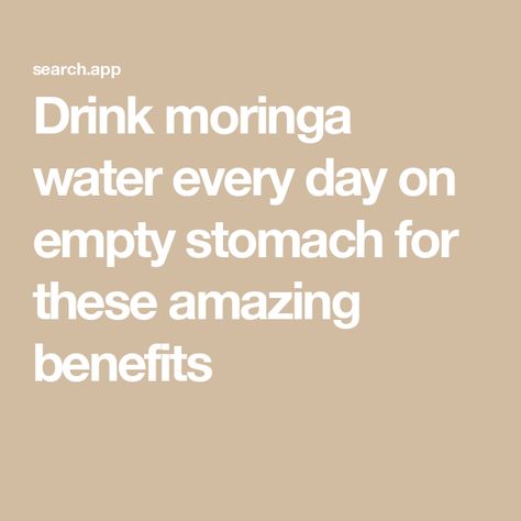 Drink moringa water every day on empty stomach for these amazing benefits What Is Moringa, Benefits Of Eating Eggs, Moringa Benefits, Seeds Benefits, Easy Detox, Improve Metabolism, Improve Energy, Nutritional Deficiencies, Natural Detox