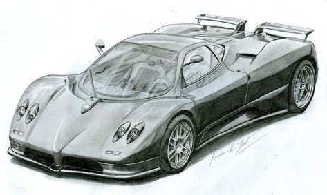 pagani zonda c12-s (8 hours drawing) Pagani Zonda C12, Pagani Car, Hours Drawing, Pagani Zonda R, Pen Ink Drawing, Car Drawing, Fast Sports Cars, Cool Car Drawings, Pagani Zonda