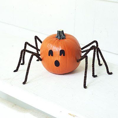 Pumpkin spider! Pumpkin Scissors, Halloween Pumpkin Crafts, Spider Pumpkin, Easy Pumpkin Carving, Pumpkin Contest, Labu Halloween, Kid Parties, Face Painting Easy, Holiday Deco