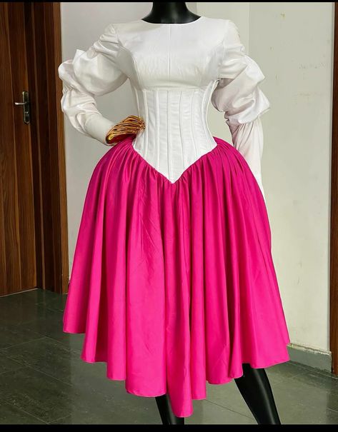 Birthday Photoshoot Dress, Pink Crepe Dress, Corporate Gowns, Crepe Dresses, Basque Waist, Modest Dresses Fashion, Classy Gowns, Corporate Dress, 2piece Outfits