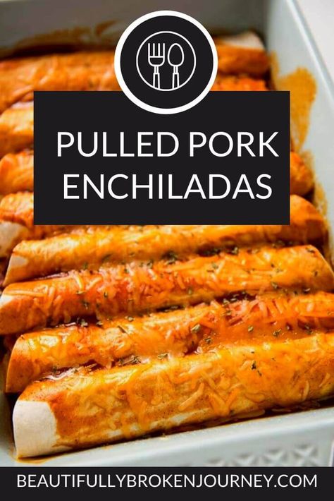 Pulled Pork Enchiladas, Baked Bbq Ribs, Leftover Pulled Pork, Pork Pulled, Pork Dinners, Pork Enchiladas, Pork Casserole, Easy Pulled Pork, Slow Cooker Recipes Pork