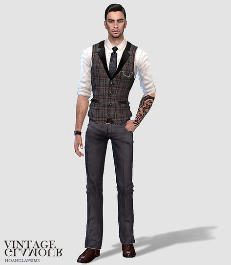 Vintage gentlemen set | HoangLapSims on Patreon Sims 4 Male Vintage Cc, Dark Academia Sims 4 Cc Male, Hot Sims 4 Male, Sims 4 Cc Dark Academia Clothes Male, Sims 4 Dark Academia, Sims 4 Dark Academia Cc, Mortimer Goth, Sims Cottage, Sims 4 Vintage