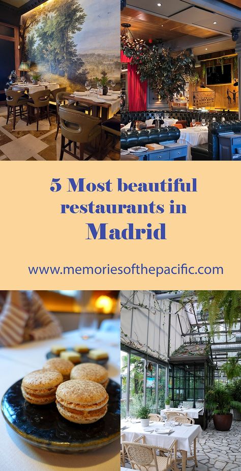 Best Madrid Restaurants, Best Places To Eat In Madrid, Best Restaurants In Madrid Spain, Madrid Restaurants Dinner, Madrid Spain Restaurants, Restaurants Madrid, Restaurants In Madrid, Most Beautiful Restaurants, Madrid Food