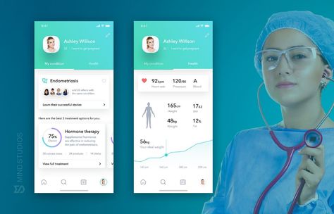 Top 7 Healthcare Technology Trends in 2021 - Mind Studios Medical Printables, Electronic Health Record, Medical Binder, Health Record, Ui Ux 디자인, Medical App, Fitness Website, App Concept, Healthcare Technology