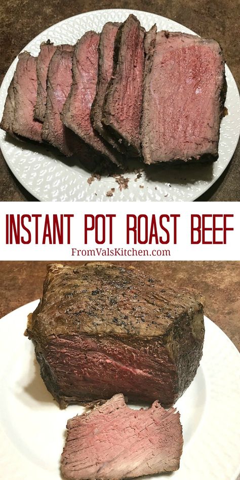 Instapot Roast Beef, Instant Pot Roast Beef, Top Round Roast Recipe, Bottom Round Roast Recipes, Instant Pot Roast, Pot Roast Beef, Pot Roasts, Roast Beef Recipe, Beef Recipe Instant Pot