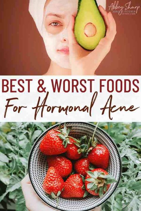 We look at the hormonal acne diet and break down the research on the best foods for healthy clear skin. Acne Clearing Foods, Acne Diet Plan, Anti Acne Diet, Hormonal Acne Diet, Healthy Clear Skin, Food For Acne, Hormonal Acne Remedies, Foods For Clear Skin, Clear Skin Diet