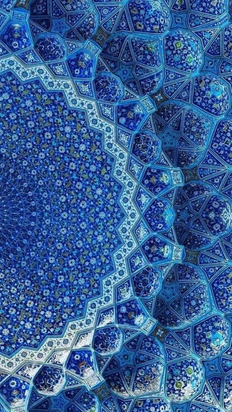 Persian Blue Aesthetic, Turkish Aesthetic Wallpaper, Islam Bleu, Iran Background, Persian Art Pattern, Persian Wallpaper, Geometric Wallpaper Iphone, I Phone Wallpaper, Islamic Mosaic