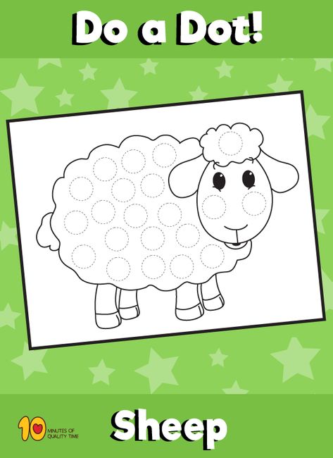 Dot Activity Animals - Sheep Sheep In A Jeep Activities Preschool, Sheep Preschool Activities, Sheep Activities For Toddlers, Sheep Activities For Kids, Baa Baa Black Sheep Activities Preschool, Sheep Crafts For Toddlers, Sheep Activities For Preschool, Sheep Crafts Preschool, Sheep Crafts For Kids