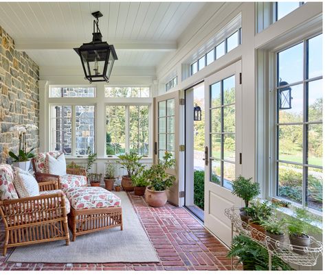 Four Seasons Room, Clad Home, Sunroom Addition, Sunroom Decorating, Sunroom Designs, Sunroom Ideas, Countryside House, Casa Exterior, Room Additions