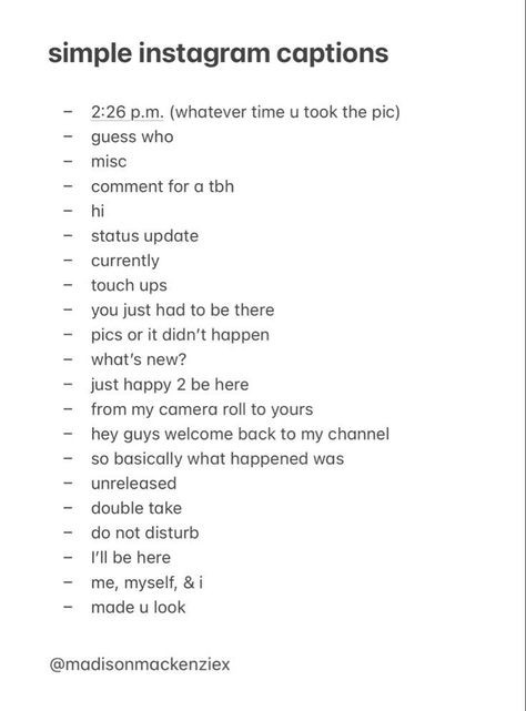 simple insta captions Simple Instagram Bios, Simple Captions For Instagram, Insta Captions For Selfies, Short Insta Captions, Aesthetic Caption, Captions Aesthetic, Simple Captions, Dope Captions For Instagram, Life Captions