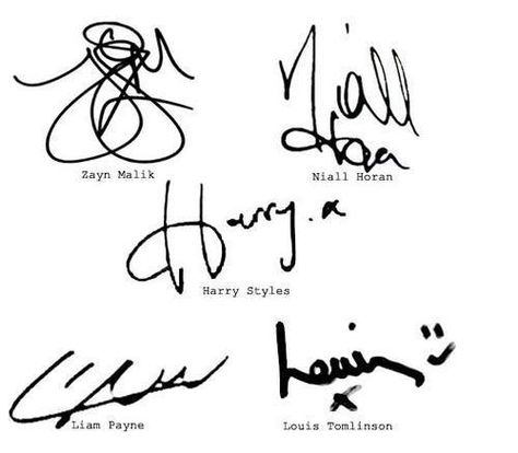 signatures! One Direction Logo, Harry Styles Tattoos, Direction Quotes, One Direction Quotes, One Of The Guys, One Direction Photos, Directional Signs, One Direction Memes, 1d And 5sos