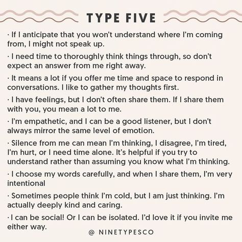 Type 5 Enneagram, Enneagram 5, Meyers Briggs, Infj Type, Enneagram 4, Intj Personality, Enneagram Types, Good Listener, Mbti Personality