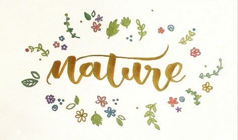 Flower lettering, nature, gold metallic pen, flowers, my art, calligraphy, metallic brush pen Metallic Brush Pen Art, Flower Lettering, Pen Flowers, Brush Pen Art, Art Calligraphy, Pen Art, Brush Pen, Hand Lettering, Gold Metal