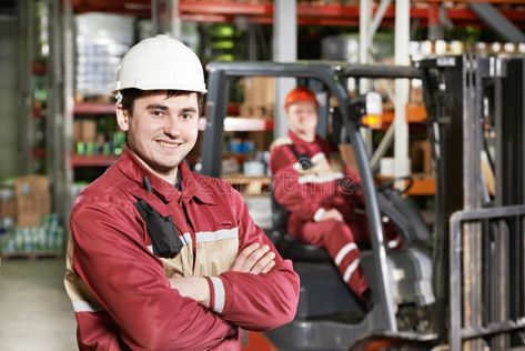 Warehouse worker in front of forklift. Young smiling warehouse worker driver in , #affiliate, #forklift, #Young, #front, #Warehouse, #worker #ad Warehouse Worker, Smile Images, On The Right Path, Professional Goals, Traffic Safety, Red Arrow, Attorney At Law, Meet The Team, Freelance Graphic Design