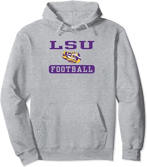 LSU Tigers Football Logo Officially Licensed Pullover Hoodie
#hoodie, #LSUFootball #collegefootball Lsu Apparel, Lsu Sweatshirt, Lsu Logo, University Apparel, Geaux Tigers, Louisiana State University, Louisiana State, Lsu Tigers, Big Game