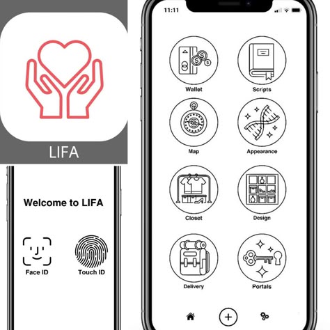 Lifa App Aesthetic, Lifa App Cover, Apps For Shifting, Lifa App Template, Lifa App Appearance, Lifa App Designs Shifting Realities, Lifa App Icon, Lifa App Designs, Shift Realities