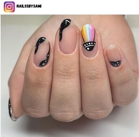 Alien Nails, Wall Nails, Eye Nail Art, Space Nails, Summery Nails, Nails For Kids, Minimalist Nails, Funky Nails, Dope Nails