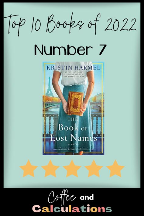 Top Book of 2022 - The Book of Lost Names by Kristin Harmel Book Of Lost Names, Books Of 2022, Kindle Reader, Top Books, Kindle App, Historical Fiction, Librarian, Book Recommendations, True Stories