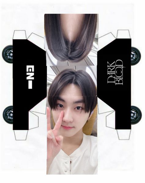 #jungwon #enhypen #darkblood Jungwon Pob Template, Enhypen Paper Doll, Enhypen Diy Crafts, Enhypen Paper Craft, Enhypen Crafts, Enhypen Photocards Printable, Kpop Papercraft, Paper Cars, Cube Template