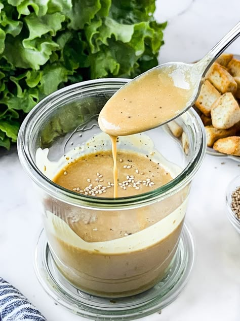 Miso Sesame Ginger Dressing Vegetable Foil Packets, Miso Salad Dressing, Sesame Salad Dressing, Vegan Salad Dressing Recipes, Miso Ginger Dressing, Best Salad Dressing, Ginger Salad Dressings, Sesame Ginger Dressing, Vegan Salad Dressing