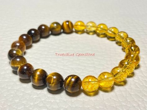 Citrine Semi Precious Stone Bracelet, Healing Gemstone Bracelets, Message Bracelet, Crystals Healing Properties, Lava Bracelet, Tourmaline Bracelet, Beads Bracelet Design, Tiger Eye Bracelet, Bracelet Crystal