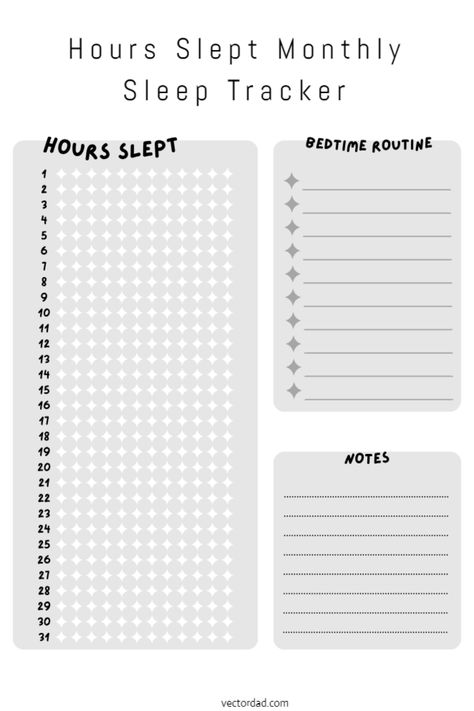 Monthly Tracker Printable, Sleep Tracker Template, Monthly Sleep Tracker, Sleep Tracker Bullet Journal, Improving Sleep, Tracker Bullet Journal, Sleep Log, Bullet Journal Month, Tracker Template