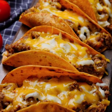 Oven Baked Tacos Oven Baked Tacos Corn Tortillas, Baked Corn Tortilla Tacos, Baked Chicken Tacos Oven, Crispy Tacos In Oven, Crispy Baked Tacos, Corn Tortillas Tacos, Oven Baked Tacos, Oven Tacos, Baked Tacos