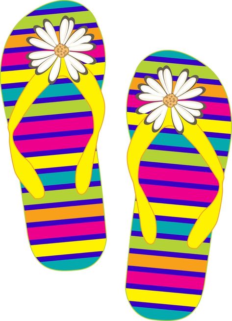 Flip Flop Images, Flamingo Pool Parties, Scrapbook Images, Beach Party Decorations, Printables Free Kids, Summer Clipart, Summer Signs, Clipart Free, Kids Clipart