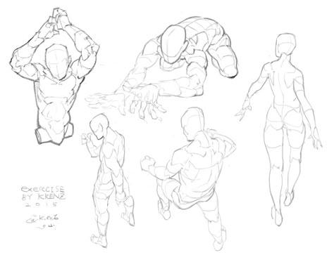 ArtStation - Study, Krenz Cushart Krenz Cushart, Human Anatomy Drawing, Human Figure Drawing, Different Poses, Body Reference Drawing, Poses References, Anatomy Drawing, Figure Drawing Reference, Anatomy Art