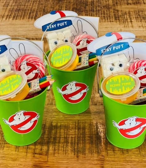 Ghostbuster Party Favors, Ghostbusters Birthday Party Decorations, Ghostbuster Birthday Party Ideas, Ghostbusters Party Food, Ghostbusters Party Ideas, Ghost Busters Birthday, Ghost Busters Birthday Party, Ghostbuster Party, Ghostbusters Halloween