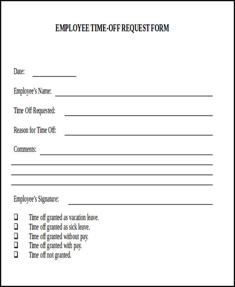 Sample Day Off Request Form - 7+ Examples in Word, PDF Time Off Request Form, Employee Day, Small Business Printables, Practice Manager, Black Background Quotes, Bond Bracelet, Bowling Party Invitations, Small Sunroom, Starting A Daycare