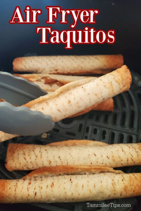 Crispy Taquitos, Frozen Taquitos, Cooks Air Fryer, Frozen French Fries, Air Fryer Recipe, Air Fried Food, Air Fryer Oven Recipes, Air Fry Recipes, Frozen Foods