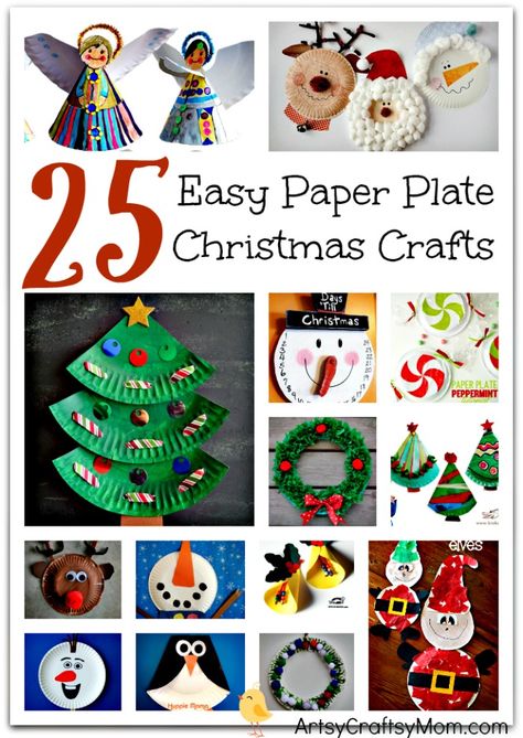 Paper Plate Christmas Crafts, Christmas Paper Plates, Christmas School, Paper Plate Crafts, Plate Crafts, Preschool Christmas, Easy Christmas Crafts, Childrens Crafts, Noel Christmas