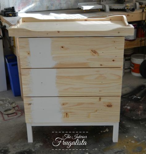 Ikea Tarva Changing Table, Nursery Dresser Diy, Ikea Tarva Dresser Hack, Ikea Changing Table, Tarva Dresser Hack, Baby Change Table, Tarva Dresser, Changing Dresser, Ikea Tarva