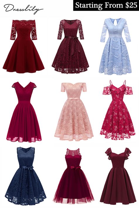 Cute Dresses For Special Occasions, Latest Women Dress Designs, Spring Elegant A-line Lace Dress, Spring Feminine A-line Lace Dress, Casual A-line Lace Dress, Elegant Pink Lace Dress-up Dress, Red A-line Lace Dress, Trendy Lace Dresses, Lace Spring Dress