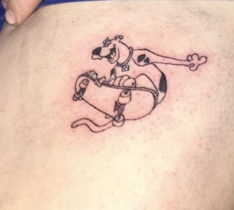 Mini Scooby Doo Tattoo, Cool Scooby Doo Tattoo, Scooby Doo Tatoos, Cute Scooby Doo Tattoo, Scooby Doo Zombie Island Tattoo, Scooby Doo Traditional Tattoo, Simple Scooby Doo Tattoo, Mystery Machine Tattoo, Scooby Tattoo