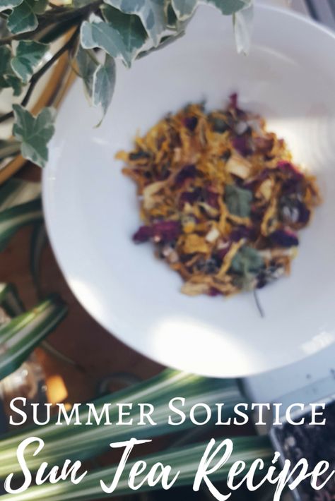 Summer Solstice Sun Tea Recipe - The Witch of Lupine Hollow Summer Solstice Recipes, Drawings Of Fruit, Solstice Recipes, Sun Tea Recipe, Sun Tea Recipes, Summer Solstice Ritual, Summer Solstice Party, Tea Blends Recipes, Solstice Party