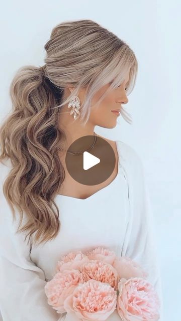 Megan Lorson on Instagram: "✨Volumous Bridal Ponytail 💍 Save this one for later.   ✨All of my favorite bridal hair kit products and tools are linked on my Amazon Storefront and my LTK. Links are in bio.   PRODUCTS USED: @aiirprofessional Smoothing Cream  @aiirprofessional Texture Spray  @aiirprofessional Flexible Hold Aiirspray  @aiirprofessional Styling Paste  @designmehair PUFFME Texture Powder   #bridalponytail #glamwaveponytail #volumousponytail #roanokevabridalhairstylist #roanokevabridalhair #roanokevaweddings #roanokevaweddinghair #bridalbeautybusiness #bridalhaireducation" Low Pony Bridal Hair, Wedding Hair Pony, Texture Ponytail, Bridal Hair Ponytail, Bridal Ponytail Hairstyles, Bride Ponytail, Ponytail Bridal Hair, Textured Ponytail, Bio Products