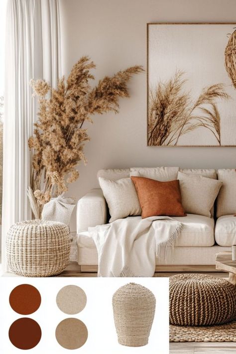 Bring warmth to your home with cozy, earthy tones and natural textures. #EarthyDecor #CozyInteriors #WarmSpaces Interior Design Earthy, Cozy Interiors, Earthy Decor, Cozy Interior, Outdoor Design, Earthy Tones, Natural Texture, Interior Design, Texture