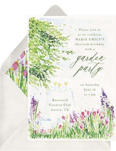 13 Tips for Throwing the Perfect Garden Party Garden Party Ideas, Garden Party Invitations, Decorative Glass Jars, Garden Party Theme, Seasonal Cocktail, 80th Birthday Party, Tea Party Garden, Wedding White, 12th Birthday