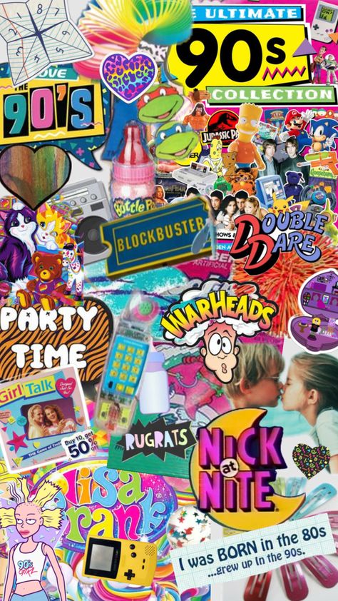 #90s #90skids 90s Nostalgia Wallpaper, 1994 Aesthetic, 90s Collage, Nostalgia Wallpaper, 90s Food, 2000s Party, English Project, 90s Theme Party, 80s Girl