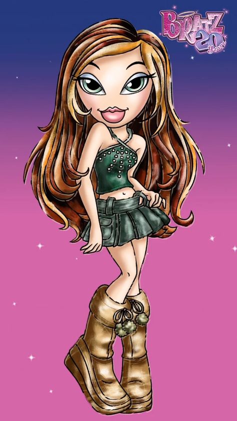 Bratz Dolls Paintings, Bratz Doll Drawing, Bratz Artwork, Bratz Poster, Bratz Wallpaper, Bratz Art, Bratz Characters, Bratz Yasmin, Bratz Aesthetic