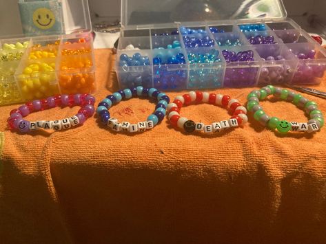 Four Horseman, Emo Emo, The Four Horsemen, Kandi Cuff, Four Horsemen, Bracelet Ideas, The Four, Cuff, Bracelet